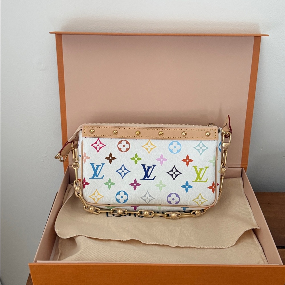 2025 Nwt Louis Vuitton multicolor murakami pochette
